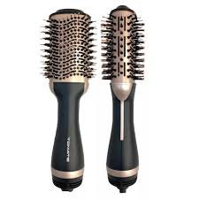 Escova Secadora Diva 3 em 1 cor Preta e Bege 220V